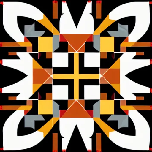 Image similar to vector art quilt pattern block symmetrical