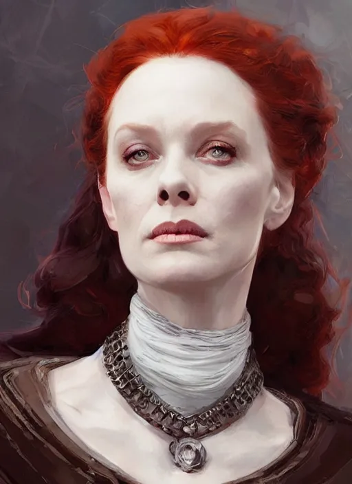 Image similar to Portrait Elizabeth Queen of Scots, marvel comics, dark, intricate, highly detailed, smooth, artstation, digital illustration by Ruan Jia and Mandy Jurgens and Artgerm and Wayne Barlowe and Greg Rutkowski and Frank Frazetta