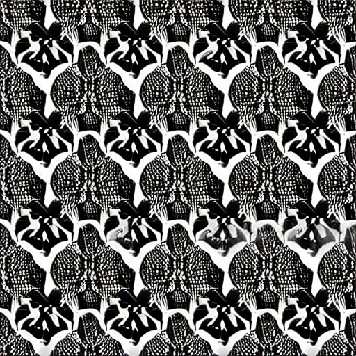 Image similar to organic texture, black and white, seamless repeating pattern