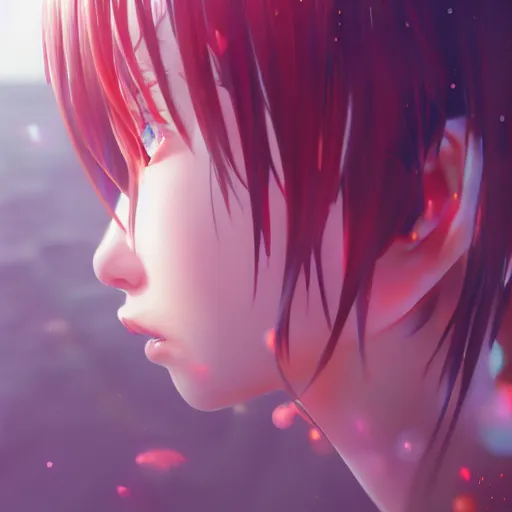 Image similar to photorealistic dramatic liquids anime people render, colorful, atmosphere cinematic, by wlop, by ilyu kuvshinov, by makoto shinkai, shadows, artstation, concept art, super detailed, unreal engine 5, octane render, vfx, houdini, 8 k, super realistic