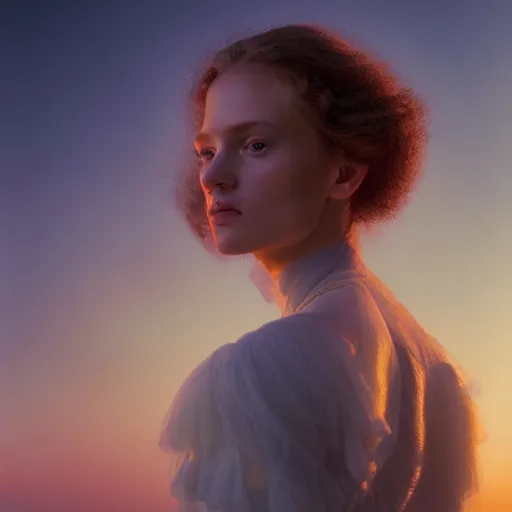 Image similar to photographic portrait of a stunningly beautiful renaissance military female in soft dreamy light at sunset, contemporary fashion shoot, by edward robert hughes, annie leibovitz and steve mccurry, david lazar, jimmy nelsson, breathtaking, 8 k resolution, extremely detailed, beautiful, establishing shot, artistic, hyperrealistic, beautiful face, octane render