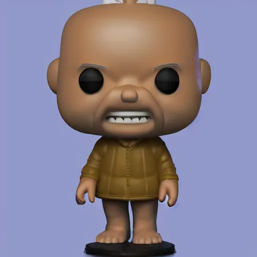 Prompt: full body 3d render of olaf scholz as a funko pop, studio lighting, white background, blender, trending on artstation, 8k, highly detailed