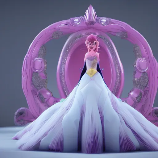 Image similar to princess, octane render, 4 k