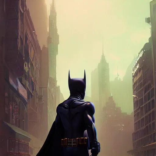 Image similar to highly detailed portrait, batman, in gta v, stephen bliss, unreal engine, fantasy art by greg rutkowski, loish, rhads, ferdinand knab, makoto shinkai and lois van baarle, ilya kuvshinov, rossdraws, tom bagshaw, global illumination, radiant light, detailed and intricate environment