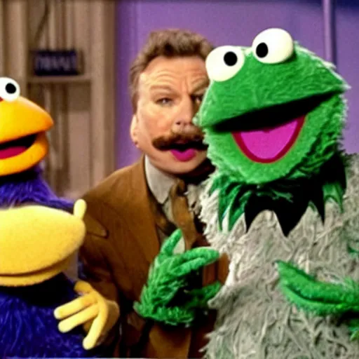 Image similar to still of Rorschach as a Muppet on sesame Street, Muppet, Jim Henson