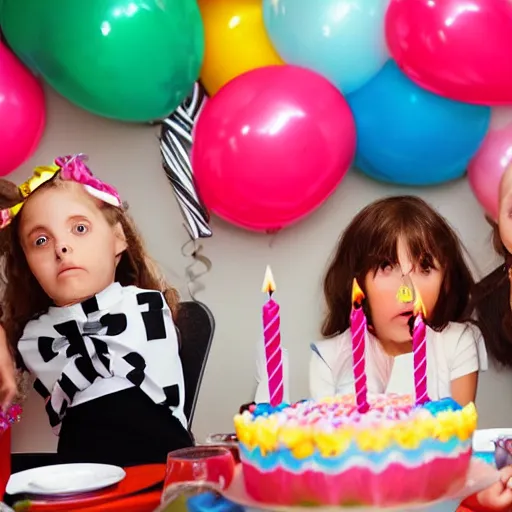 Image similar to the absolute despair of a birthday party