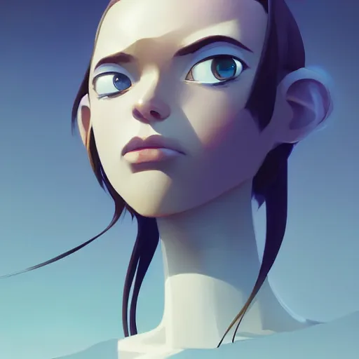 Image similar to face icon stylized minimalist contact 1 9 9 7, loftis, cory behance hd by jesper ejsing, by rhads, makoto shinkai and lois van baarle, ilya kuvshinov, rossdraws global illumination