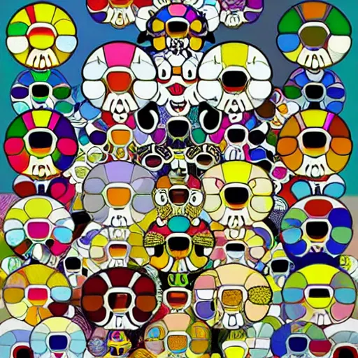 Prompt: mona lisa by takashi murakami, by takashi murakami, by takashi murakami, by takashi murakami, by takashi murakami, 8k detailed official digital artwork by takashi murakami