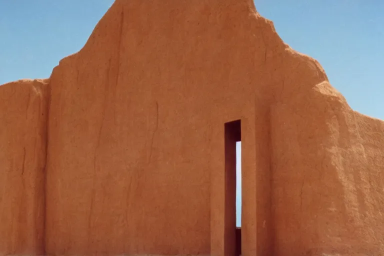 Prompt: film still of monumental gigantic post human building in the desert, by Étienne-Louis Boullée ektachrome full-HD