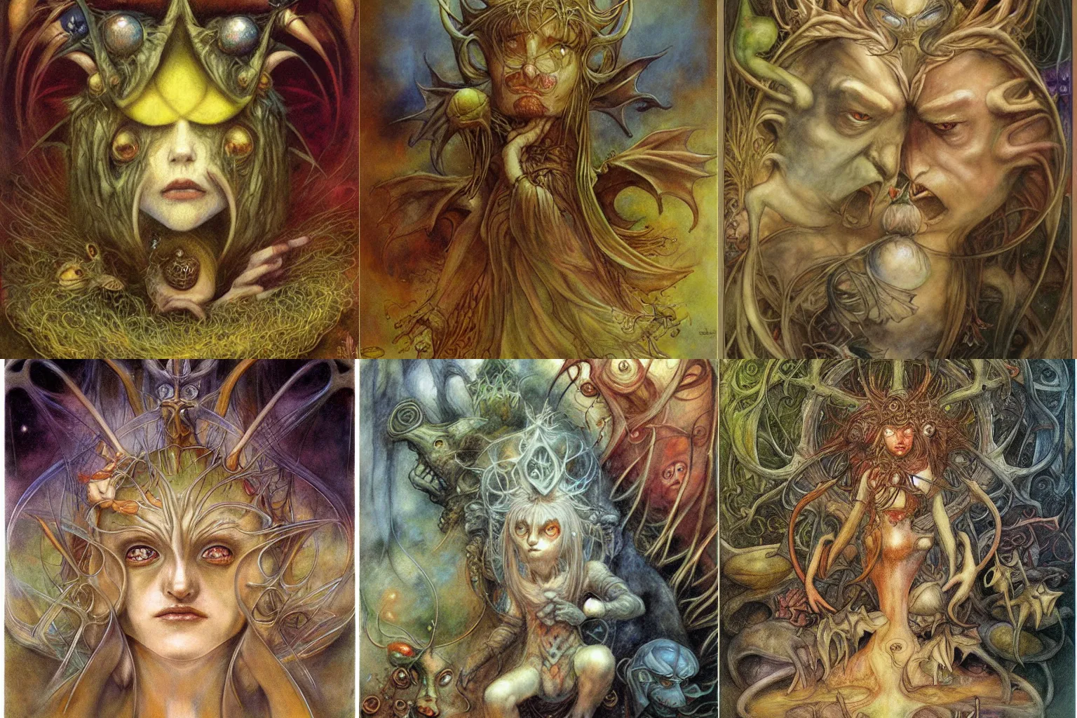 Prompt: artwork by Brian Froud