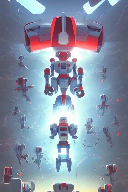 Image similar to metabots medabots medarotto medarot robot minimalist comics, behance hd by jesper ejsing, by rhads, makoto shinkai and lois van baarle, ilya kuvshinov, rossdraws global illumination ray tracing hdr radiating a glowing aura