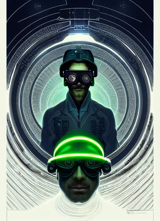 Prompt: symmetry!! portrait of a man with night vision goggles wearing a sombrero, sci - fi, tech wear, glowing lights!! intricate, elegant, highly detailed, digital painting, artstation, concept art, smooth, sharp focus, illustration, art by artgerm and greg rutkowski and alphonse mucha