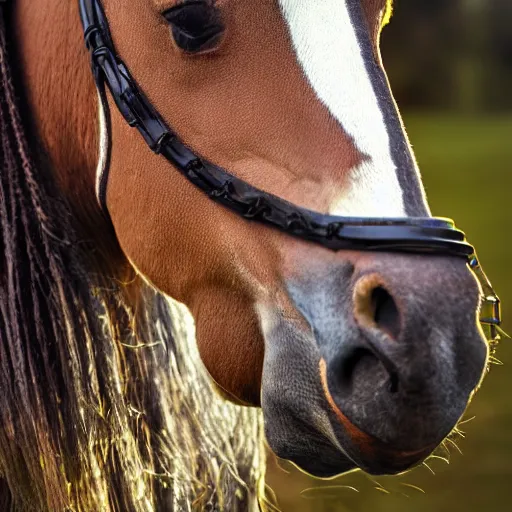 Prompt: close up photograph of very high on weed anthropomorphic horse, stoner eyes, the horse smoked weed, weed background, smoking a blunt, 8 k resolution