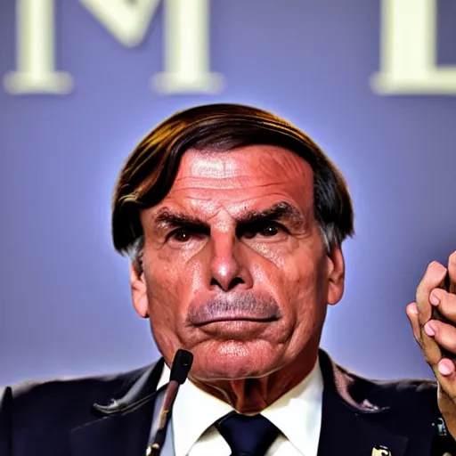 Image similar to president jair bolsonaro vaping, award winning photograph, 4 k, journalistic photo, wide shot, high quality, photo by time magazine.