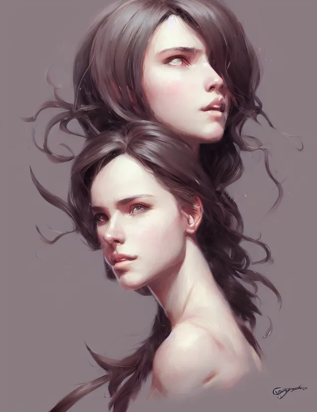 Image similar to portrait of a girl with hair to the ground, traditional corsican, sophisticated, elegant, very detailed, works by artgerm and greg rutkowski, hyperdetalized, artstation