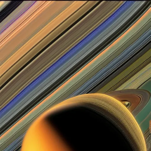 Premium Photo | Dive into the mysteries of Saturn39s rings Mix color  Generative Ai