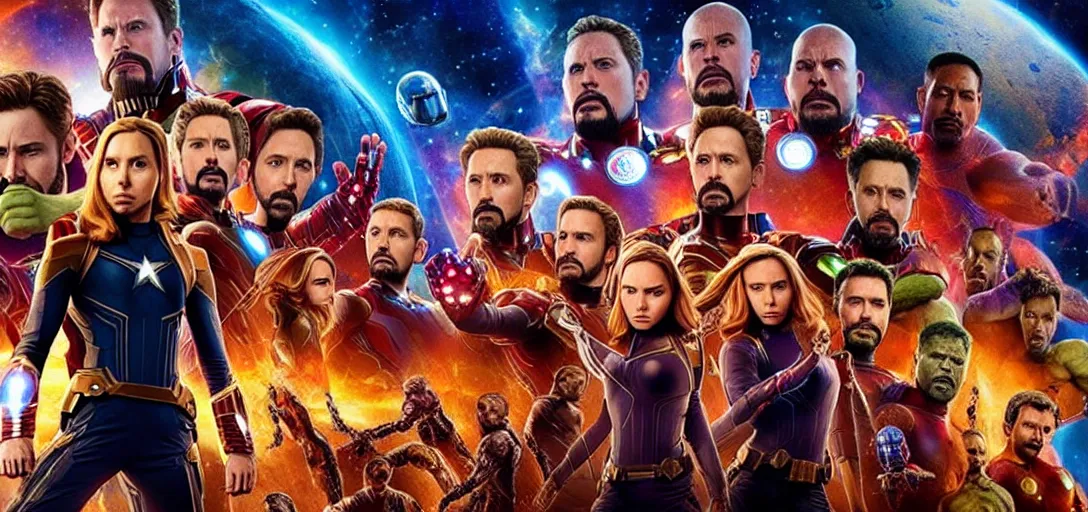 Image similar to a very high resolution image from a new movie. the avengers infinity war, photorealistic, photography, directed by wes anderson