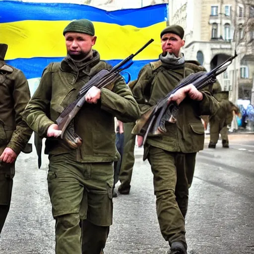 Prompt: ukrainian freedom fighters