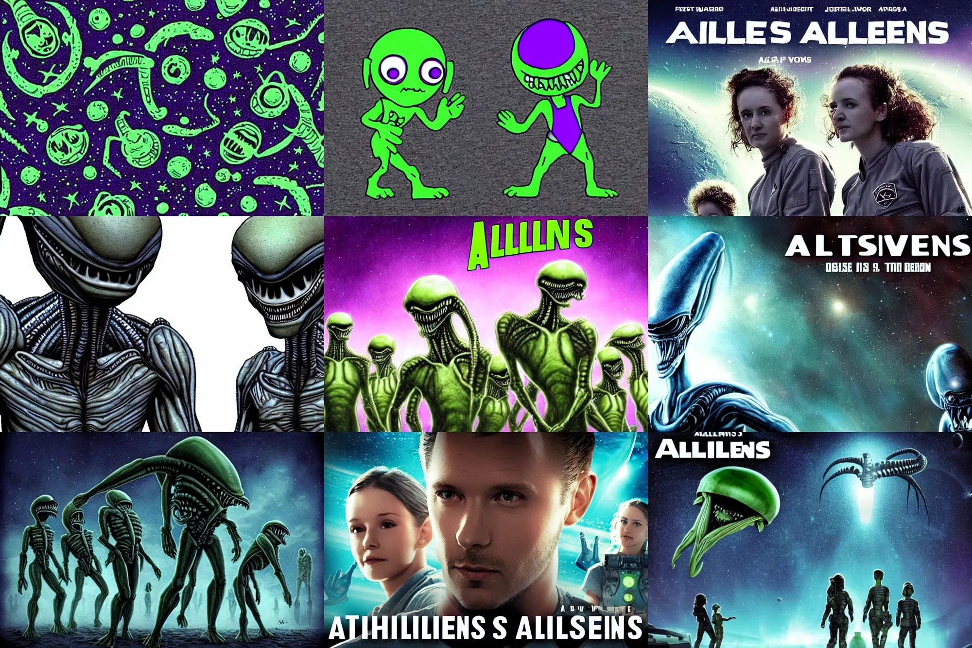 Prompt: aliens