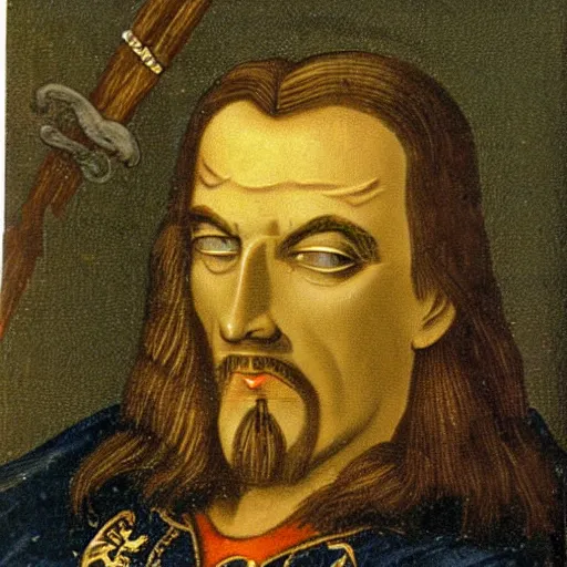 Image similar to a photo of vlad the impaler