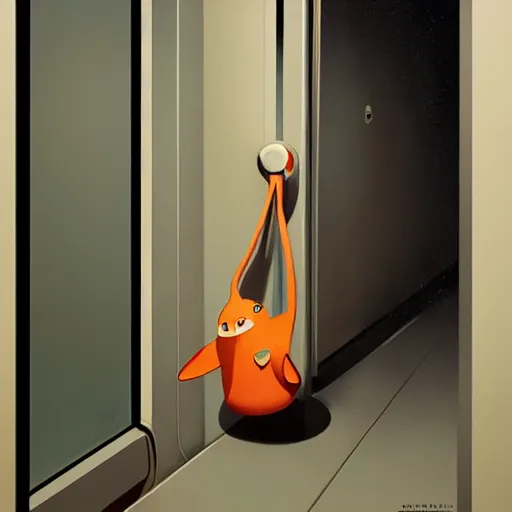 Image similar to Goro Fujita ilustration an elevator, painting by Goro Fujita, sharp focus, highly detailed, ArtStation