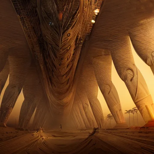 Image similar to a scene of a beautiful intricate epic futuristic hyper detailed cyber sphynx of egypt, cinematic lighting