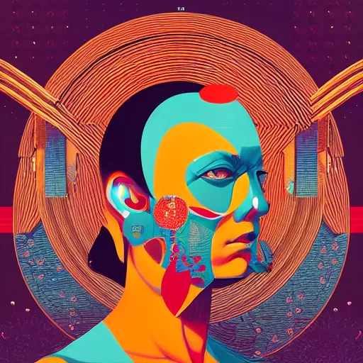 Image similar to portrait of godel's completeness theorem, by tristan eaton, victo ngai, peter mohrbacher, artgerm,