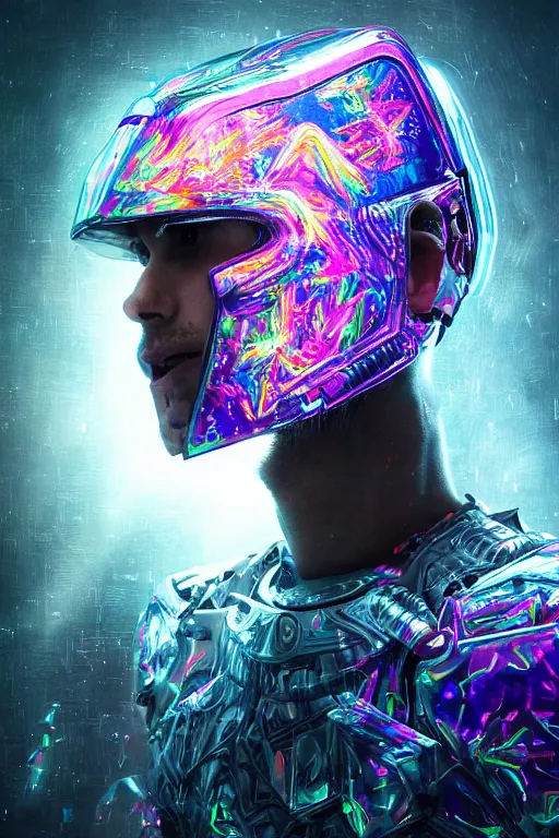 Image similar to cinematic shot epic fractal halls of creativity, walls of large moving images, hyper realistic, mood lighting, fantasy, detailed people creating beautiful diverse large holographic art, highly detailed, super realistic, point of view of visor wearer, air hands painting art in the air!, perfect lighting pixel sorting