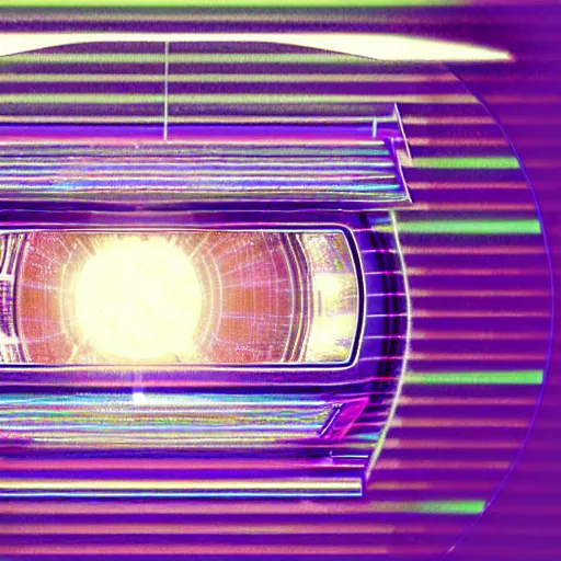 Prompt: cyber - polaroid of a cybernetic face with glasses, soft emotion, cybernetic, ethereal curtain, starburst, chrome vortex, vibrant scattered light, reflective glass, lcd screen, 1 9 8 0 s, computer - generated, dreamy atmosphere