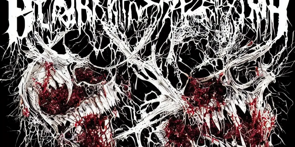 Image similar to penguin death metal cover art, dark, bloody, prismatic, amazing, ultra detailed