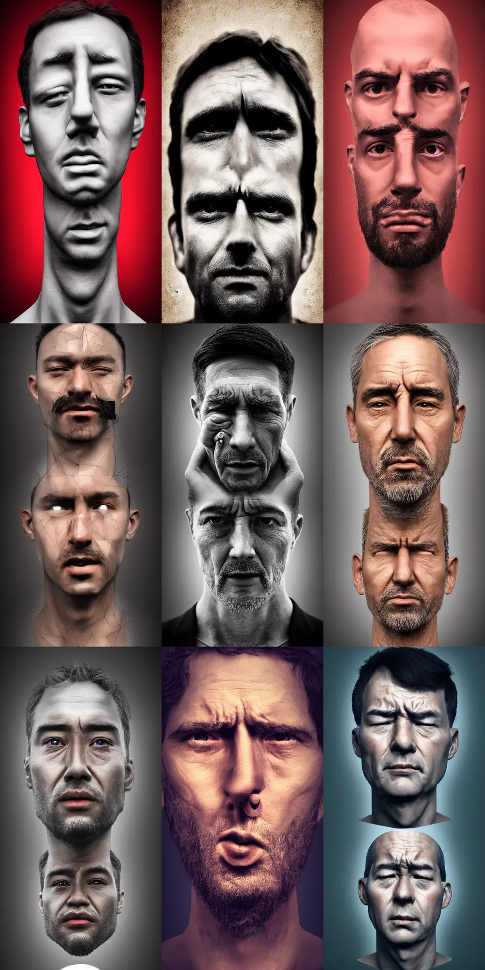 Prompt: a man hears no evil, photorealistic, lifelike, OLED, DSLR HDR 8k, face is the focus, facial feature symmetry, hyper composed, deviantart,