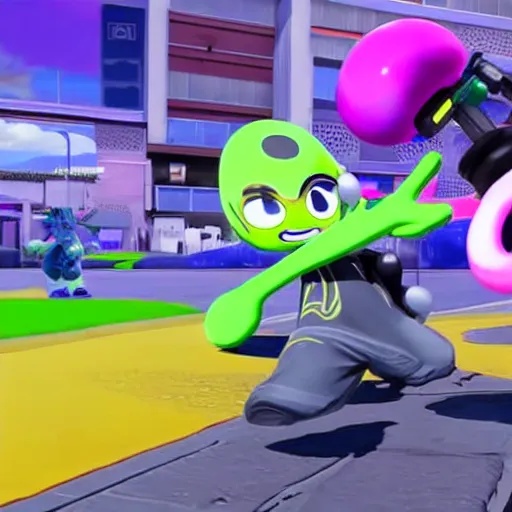 Image similar to big man splatoon 3