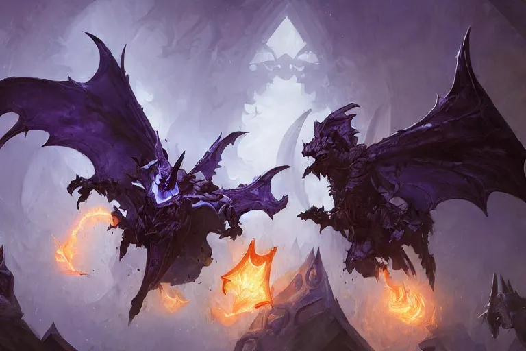 Prompt: a arcane bat wings, hearthstone art style, epic fantasy style art by craig mullins, fantasy epic digital art, epic fantasy card game art by greg rutkowski, warcraft blizzard