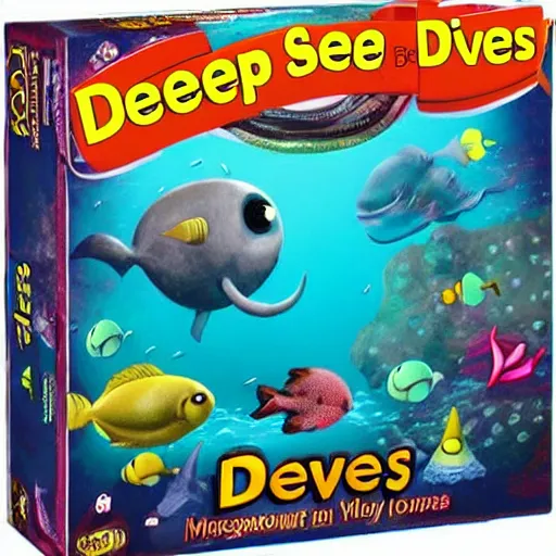 Image similar to deep sea dive with mysterious creatures