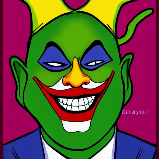 Image similar to the racist joker in blackface hq digital art