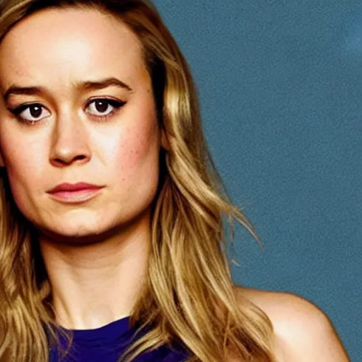 Prompt: brie larson, head and shoulders portrait, extremely detailed masterpiece, one single continues line.