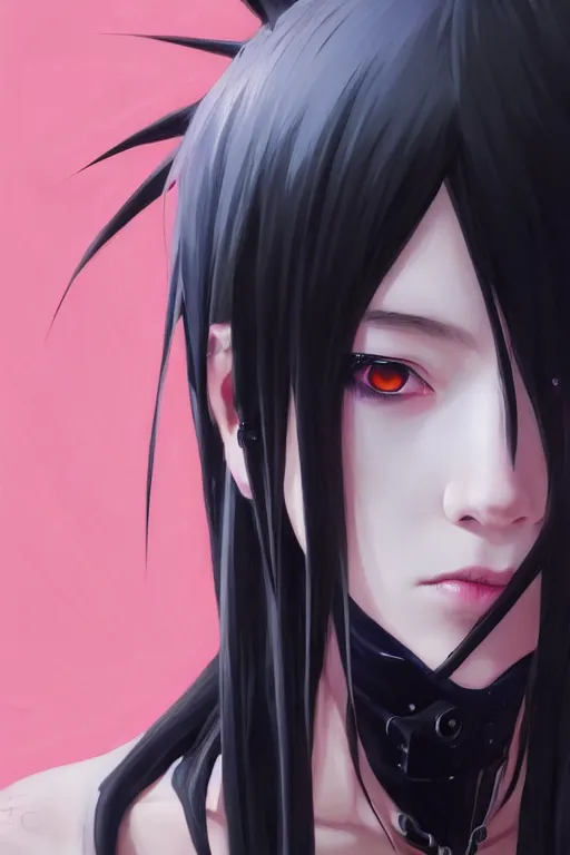 Prompt: portrait Anime goth cyberpunk girl, blame, cute-fine-face, black-hair pretty face, realistic shaded Perfect face, fine details. Anime. realistic shaded lighting by Ilya Kuvshinov katsuhiro otomo ghost-in-the-shell, magali villeneuve, artgerm, rutkowski, WLOP Jeremy Lipkin and Giuseppe Dangelico Pino and Michael Garmash and Rob Rey