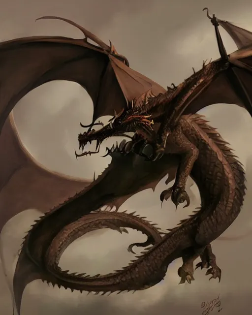 Prompt: dragon by bayard wu