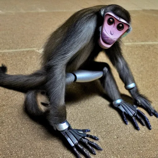 Image similar to a robot monkey