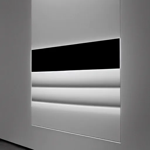 Prompt: a dezeen, archdaily, minimalissimo photo of touchscreen synthesizer by lot2046, john pawson, virgil abloh