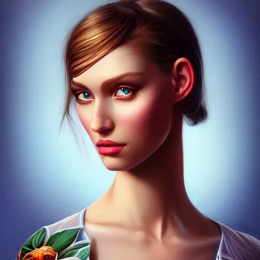 Image similar to sarah down finder portrait, Pixar style, by Tristan Eaton Stanley Artgerm and Tom Bagshaw.