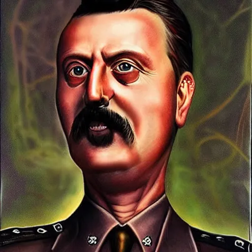 Prompt: igor ivanovich strelkov became an aggressive lovecraftian degenerate abomination, photo - realistic, color image, 2 k, highly detailed, bodyhorror, occult art