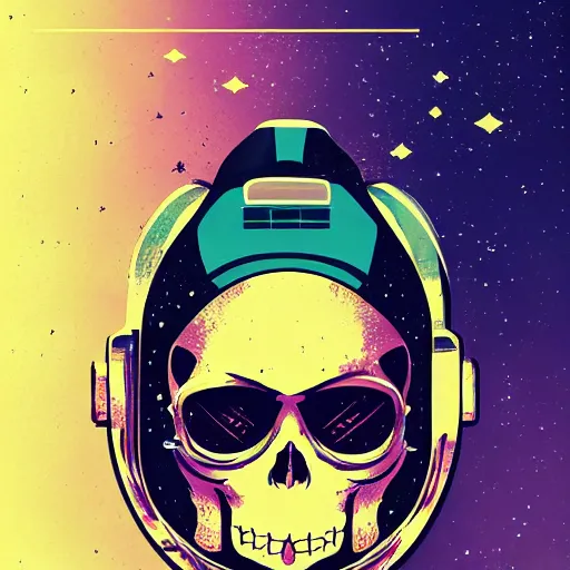 Prompt: portrait skull girl astronaut by petros afshar, tom whalen, mucha, laurie greasley, pokemon by greg rutkowski