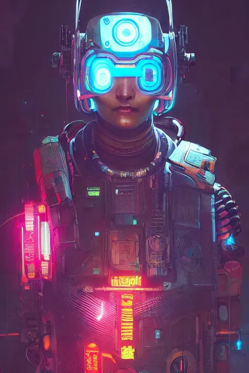 Image similar to lifeline from apex legends, cyberpunk futuristic neon. decorated with traditional japanese ornaments by ismail inceoglu dragan bibin hans thoma greg rutkowski alexandros pyromallis nekro rene maritte illustrated, perfect face, fine details, realistic shaded, fine - face, pretty face