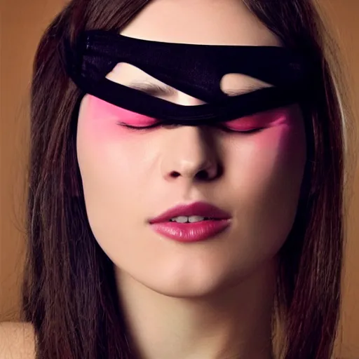 Prompt: beautiful women blindfold