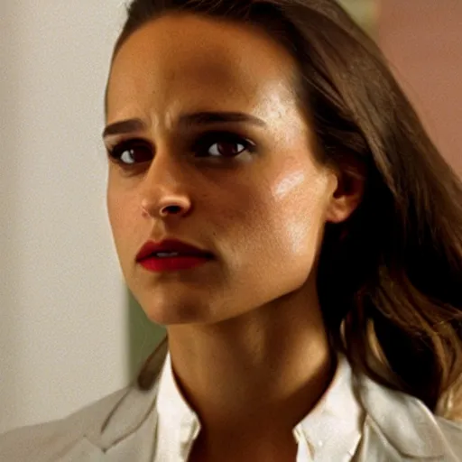 Image similar to Alicia Vikander, Patrick Bateman in American Psycho (1999)