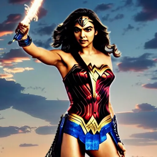 Image similar to photo of Deepika Padukone as wonder woman