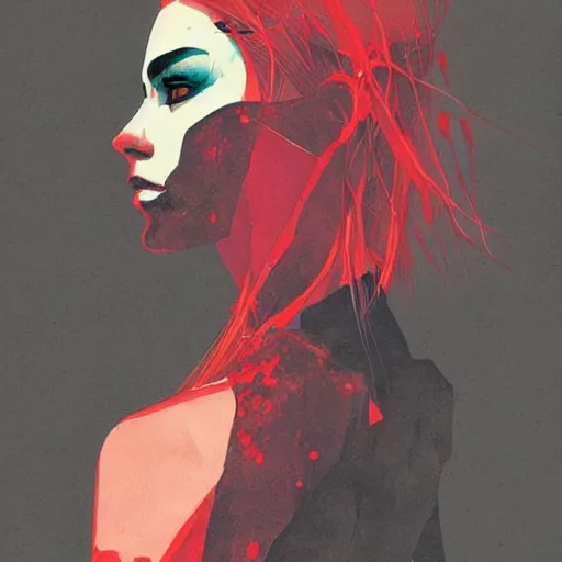 Image similar to a portrait of a character in a scenic environment by conrad roset, cyberpunk