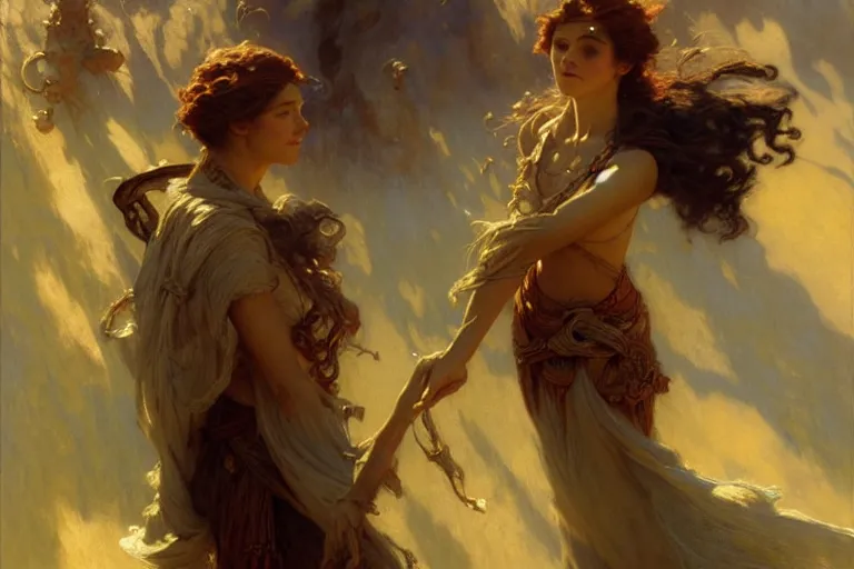 Image similar to the name of the wind by patrick rothfuss, character design, painting by gaston bussiere, craig mullins, j. c. leyendecker,