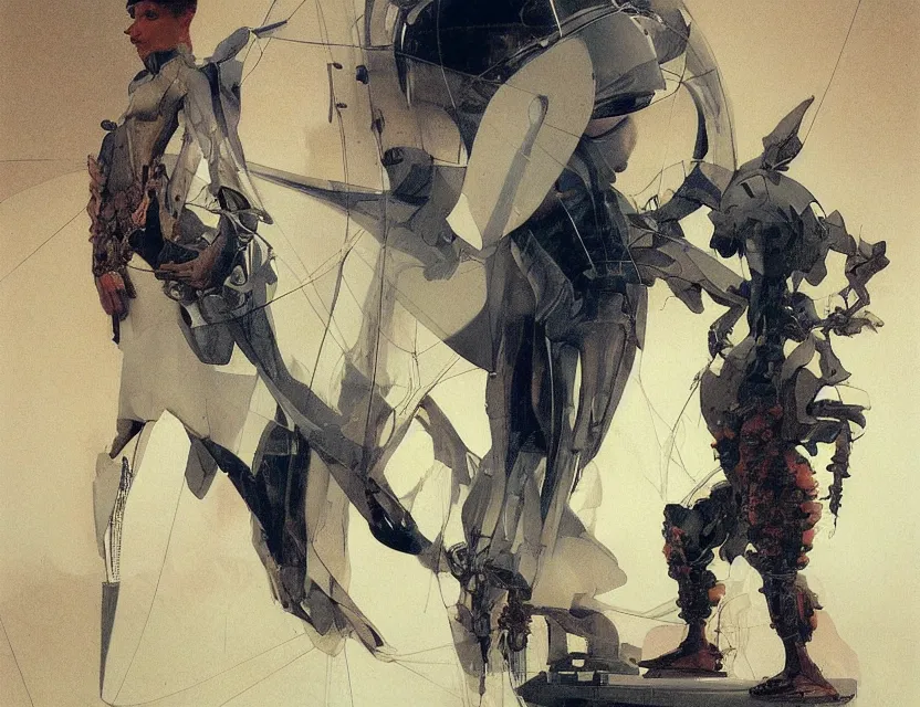 Image similar to futuristic asymmetric award winning design for baroque cyberpunk flight suit beksinski carl spitzweg moebius syd mead tuomas korpi caravaggio greg manchess, mucha, liepke, ruan jia, jeffrey catherine jones, ridley scott